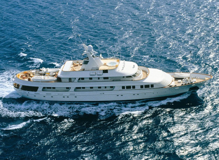 From Above Aspect: Yacht LEGEND's Cruising Photograph