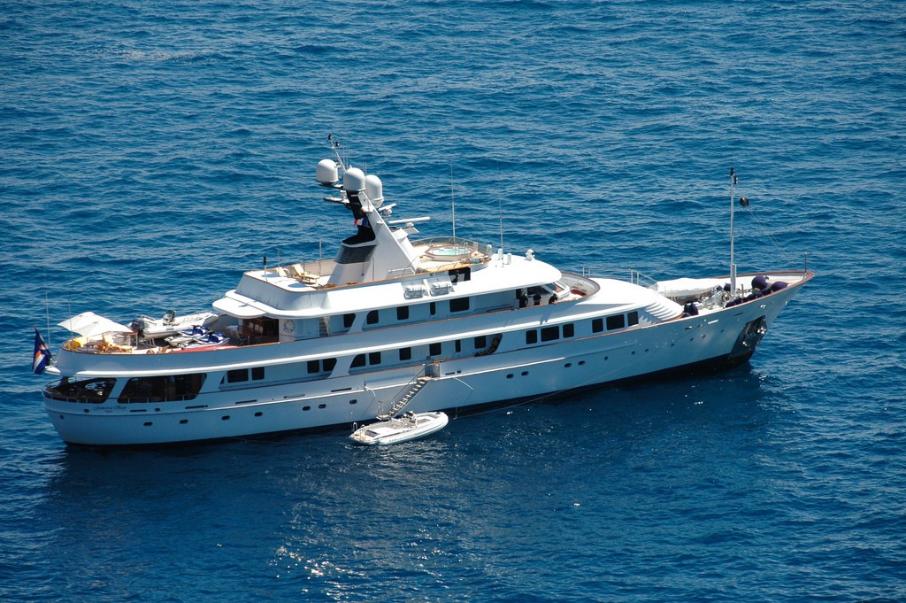 Overview Including Ship's Tender On Board Yacht LEGEND