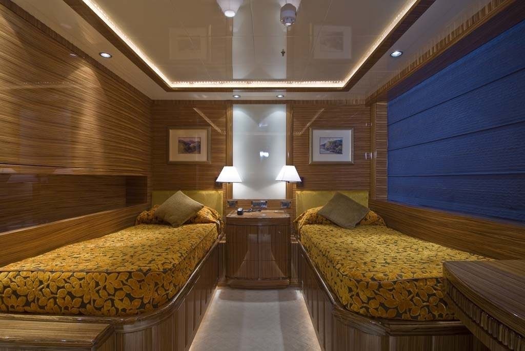 Twin Bed Cabin Aboard Yacht O'NEIRO