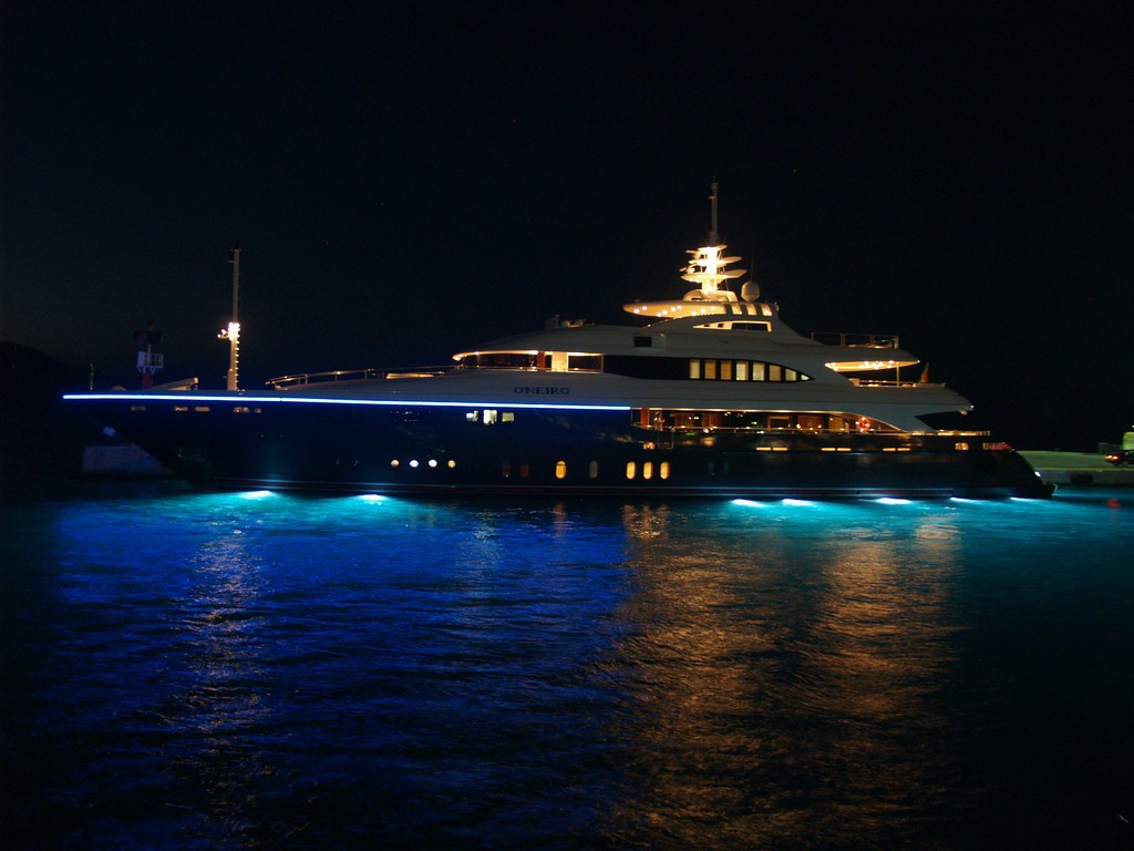 Under Water Lighting Aboard Yacht O'NEIRO