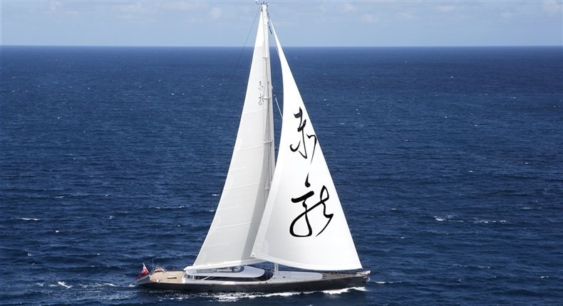 Cruising Under Sail On Yacht RED DRAGON