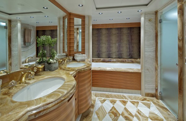 Main Master Bathroom On Yacht MIA RAMA