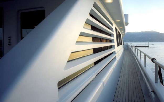 External Close Up On Yacht MARIU