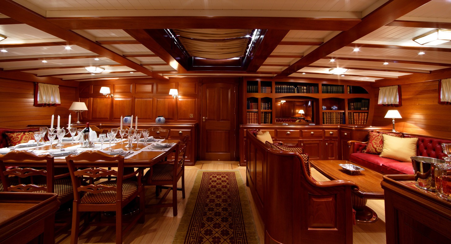Ding Saloon With Saloon Aboard Yacht ELENA