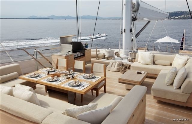 aft deck with barbecue