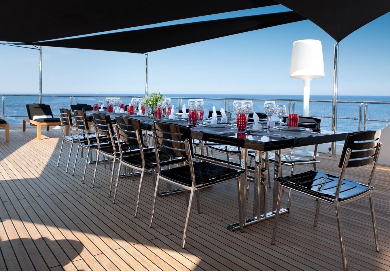 External Eating/dining Aboard Yacht IDOL