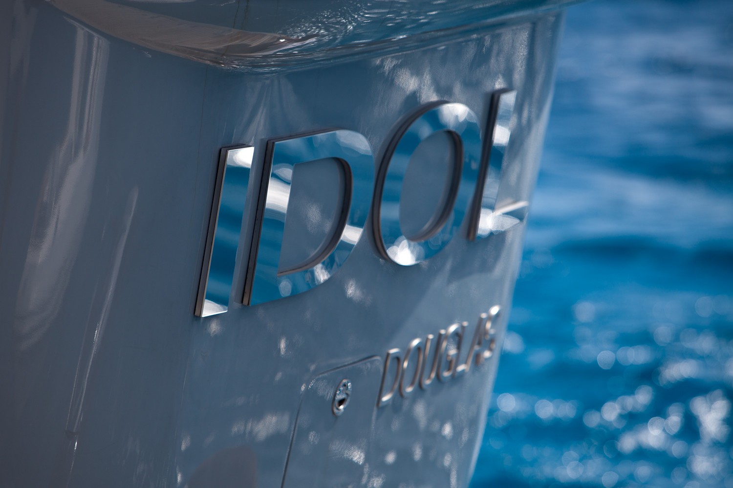 Name Plate: Yacht IDOL's Close Up Captured