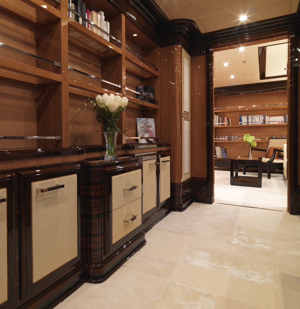 foyer / hall custom-made furniture with different types of luxury woods