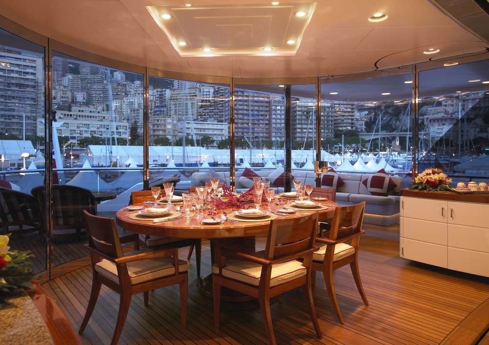 External Eating/dining On Yacht BLUE MOON
