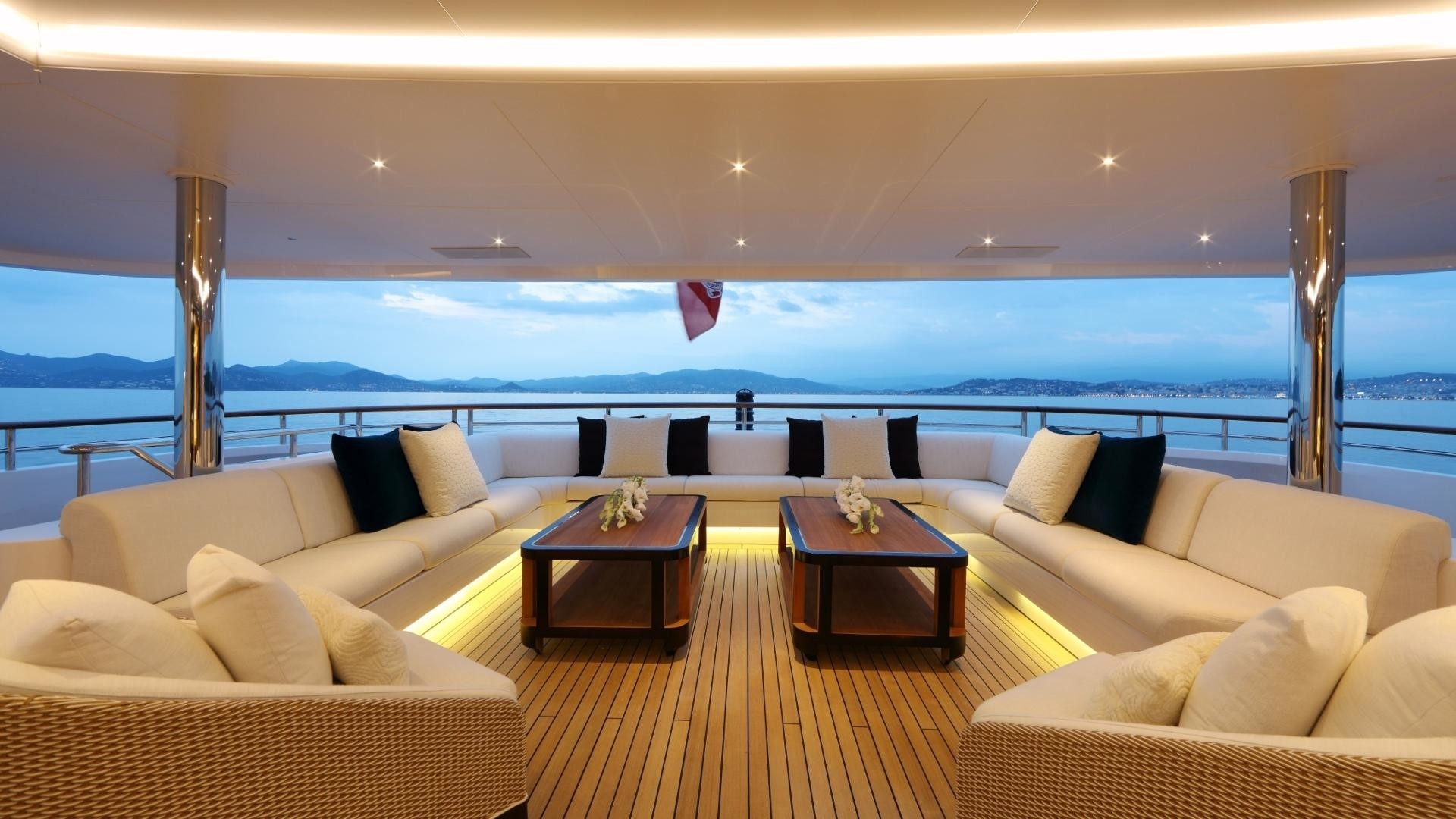 main deck aft seating and relaxation area