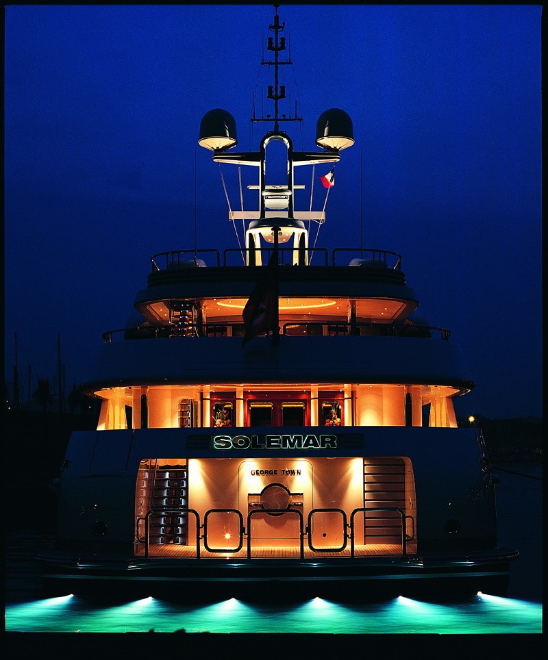 Evening: Yacht CALYPSO's Aft Aspect Image