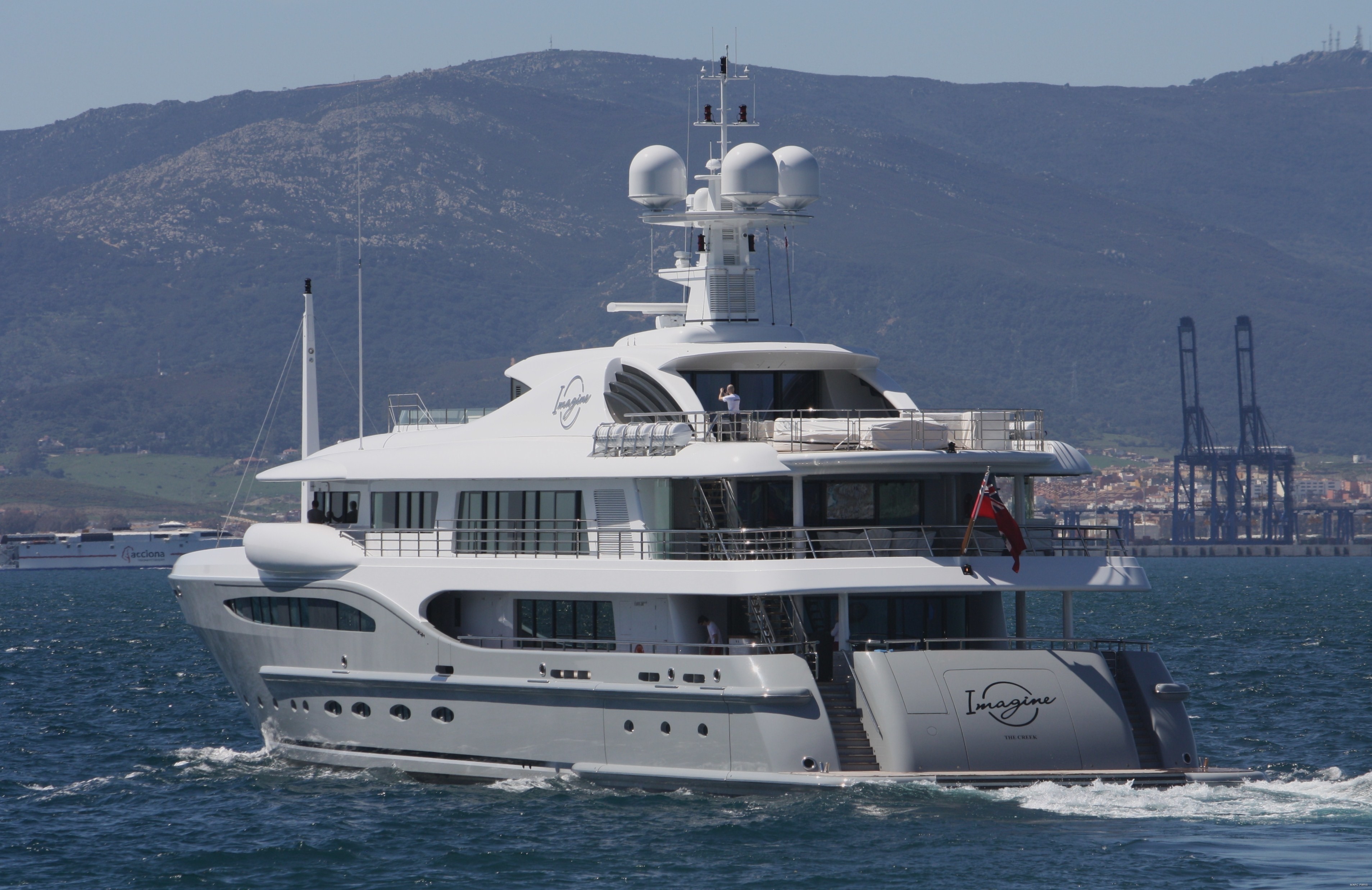 Aft: Yacht INFINITE SHADES's Cruising Pictured