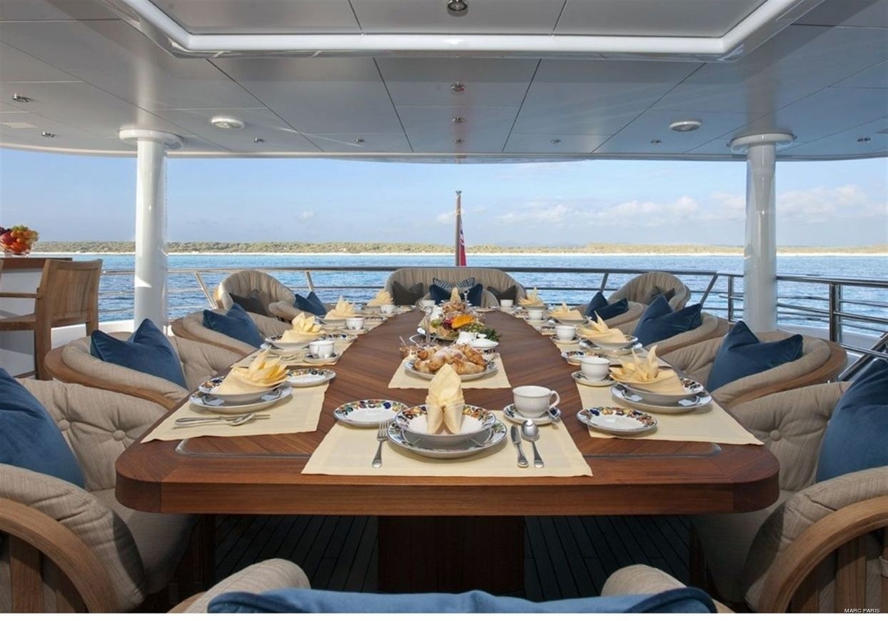 Exterior Eating/dining Zone On Yacht INFINITE SHADES