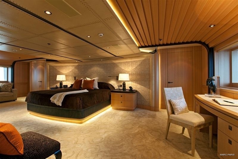 Main Master Cabin Taken From Aft Aboard Yacht INFINITE SHADES