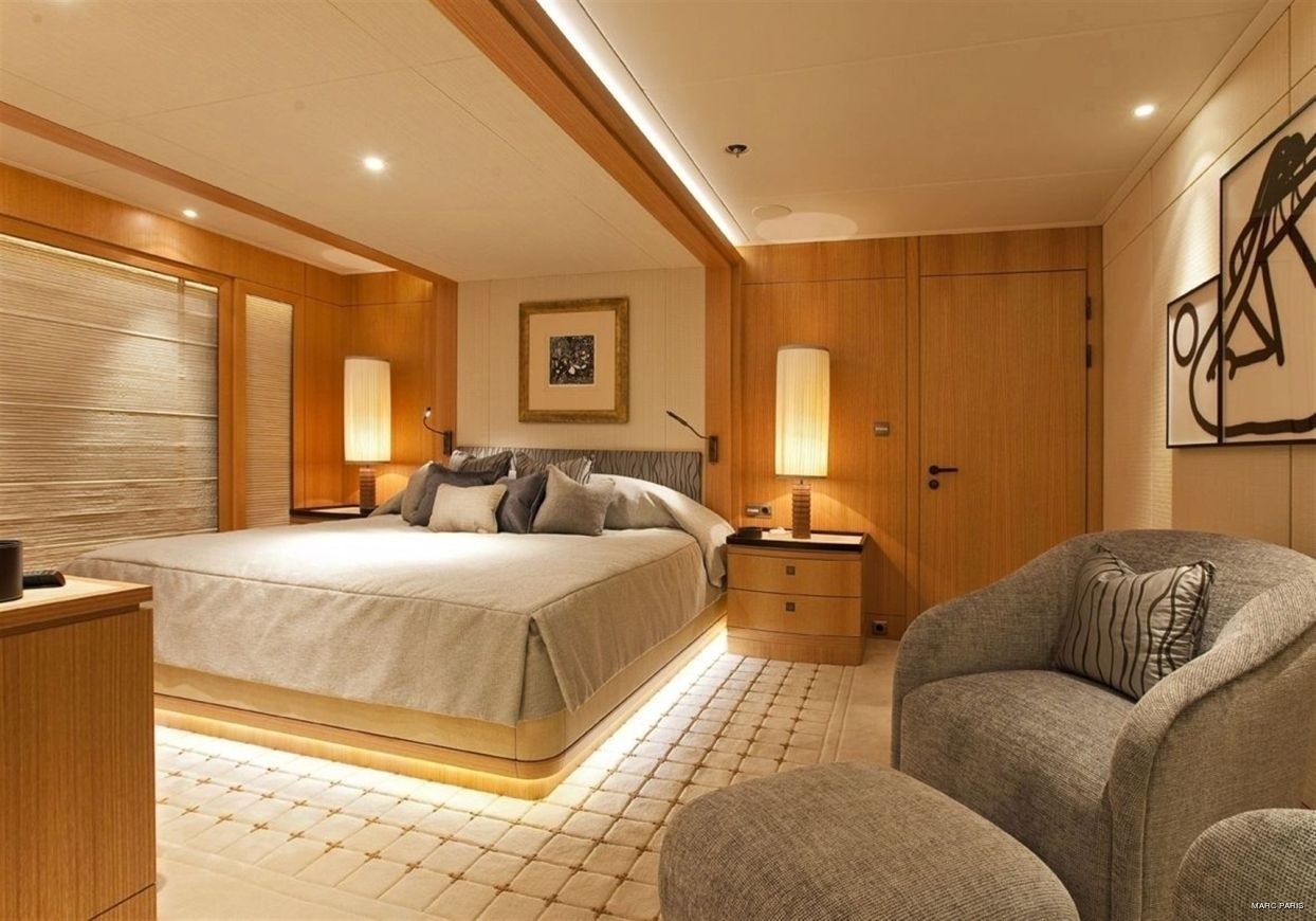 Neutralised: Yacht INFINITE SHADES's Double Sized Cabin Entrance Captured