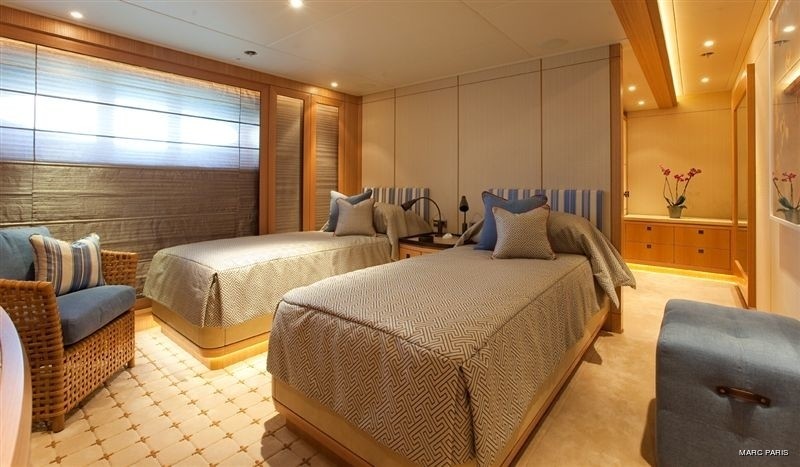Twin Bed Cabin On Yacht INFINITE SHADES