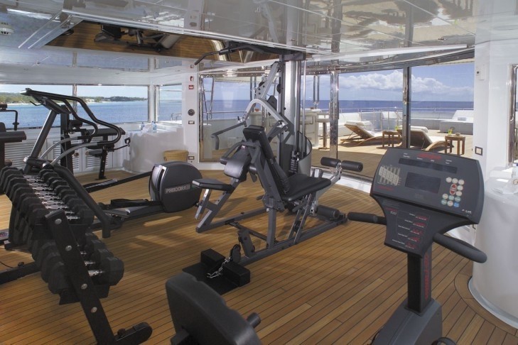 Gym Aboard Yacht APOGEE