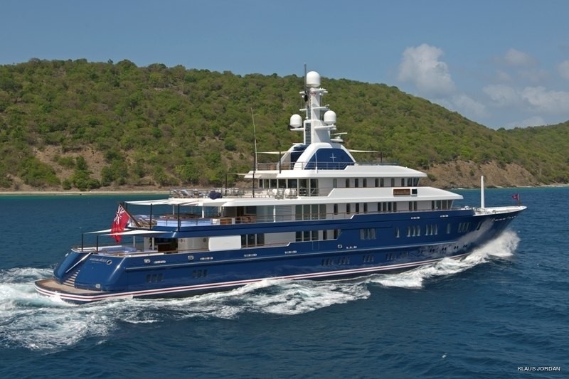 cruising profile of the 75m Lurssen yacht