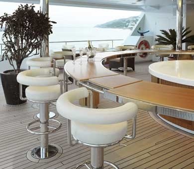 Sitting: Yacht SAMAR's Drinks Bar Image