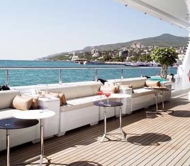 Sun Deck Aboard Yacht SAMAR