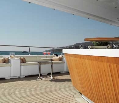 External Drinks Bar Aboard Yacht SAMAR