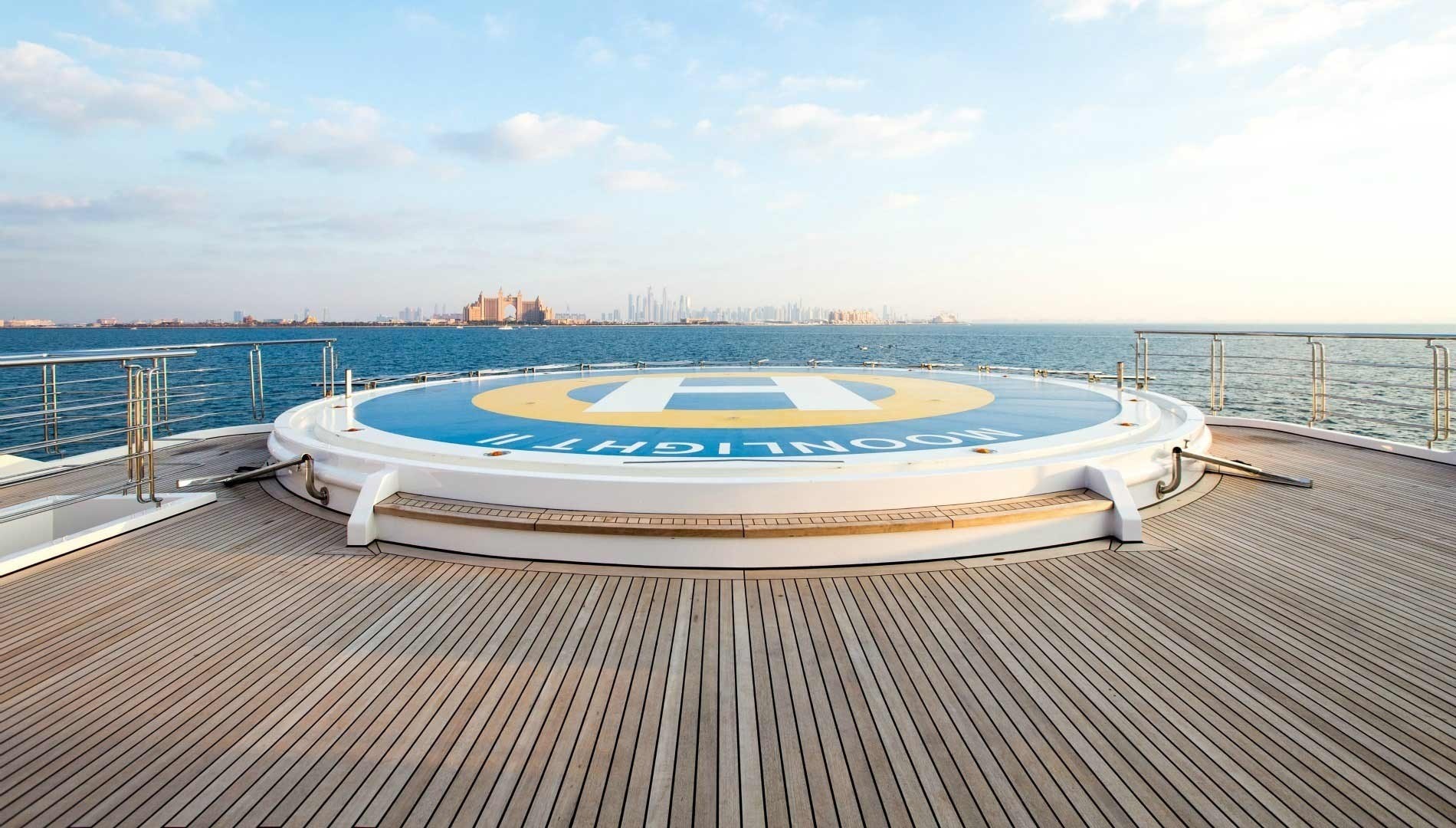 Helicopter Pad On Yacht MOONLIGHT II