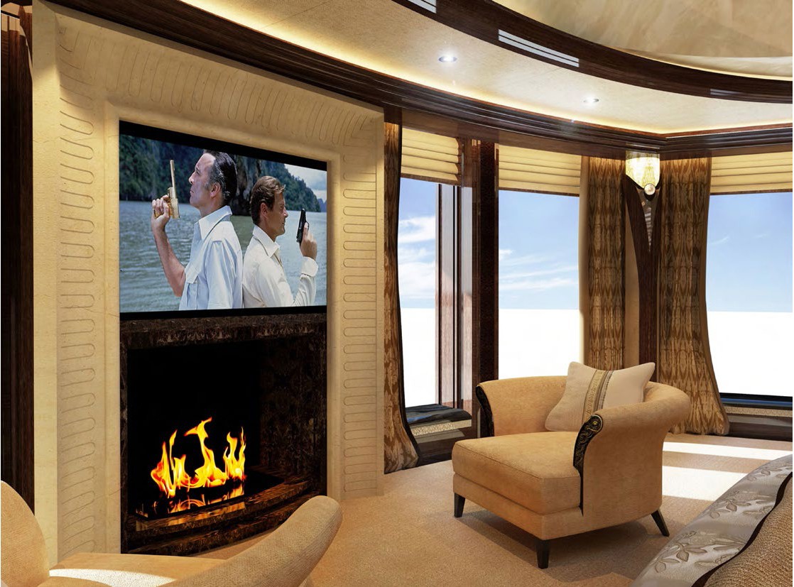 master suite fireplace