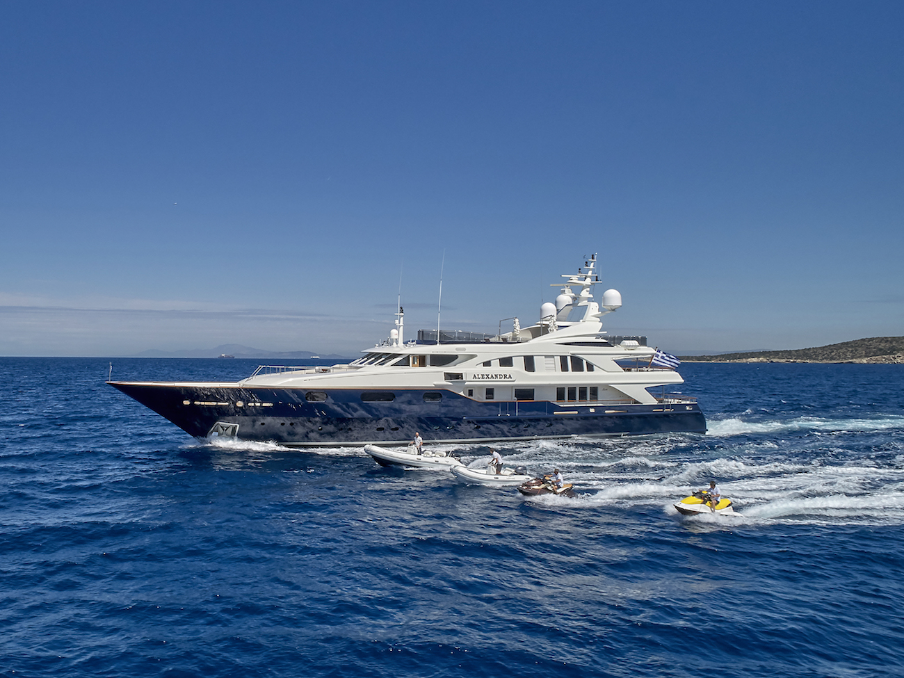 Superyacht With Toys