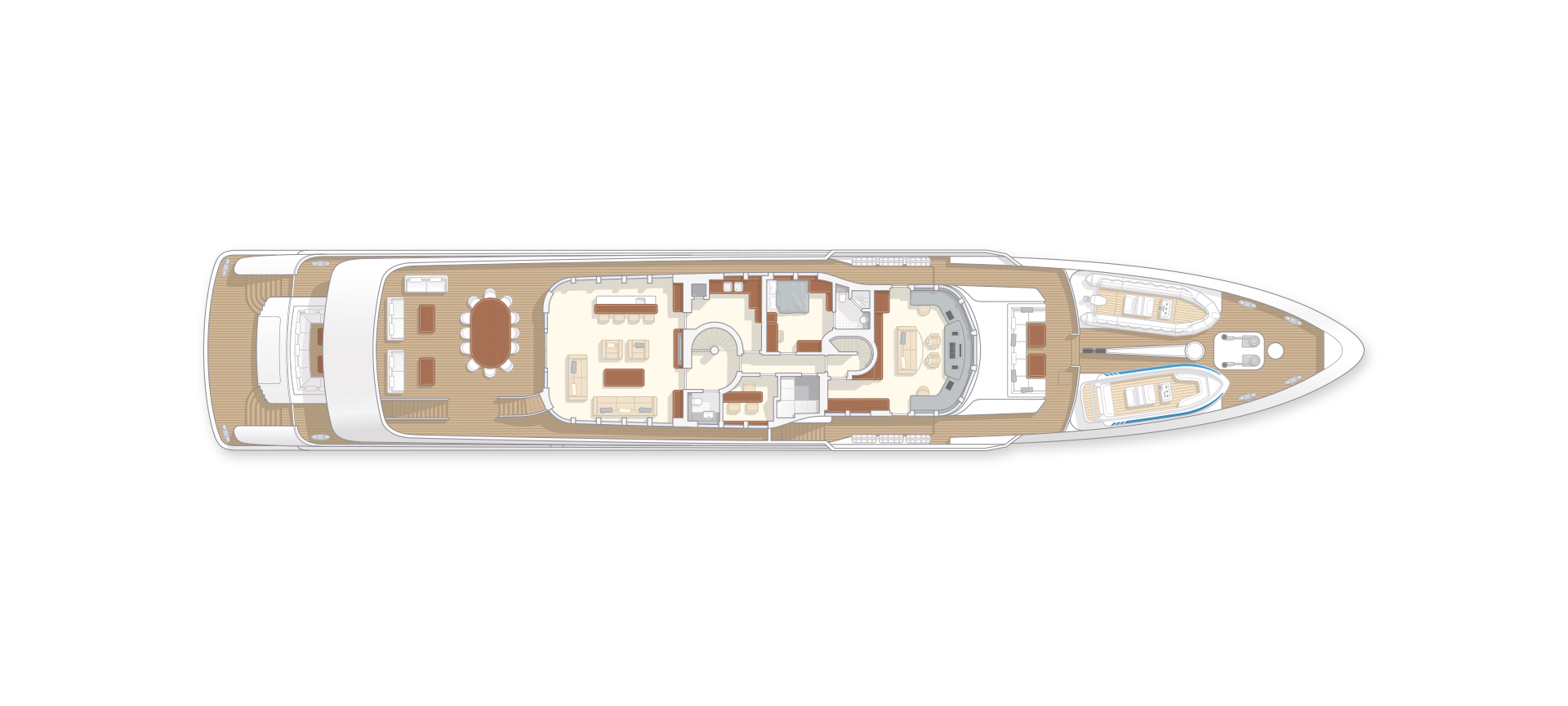 55m FDHF Yacht Upper Deck