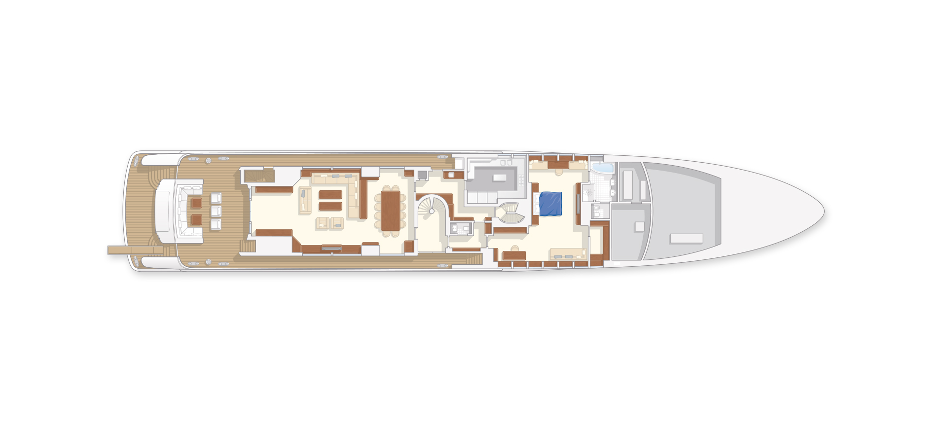 55m Superyacht By Heesen Main Deck