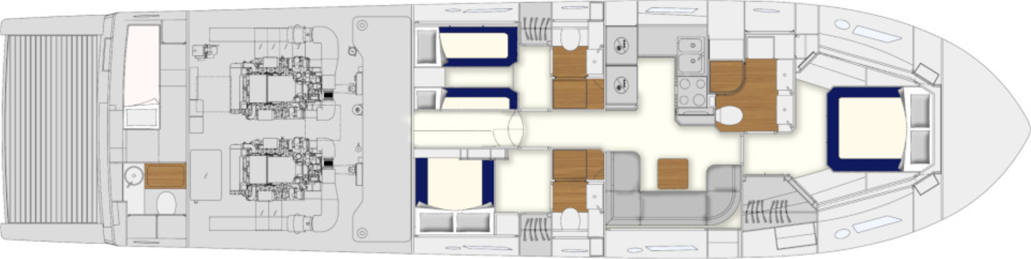 Lower deck layout