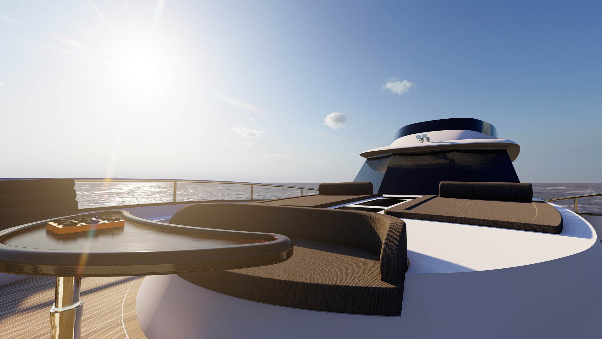 Fabulous foredeck (rendered image)