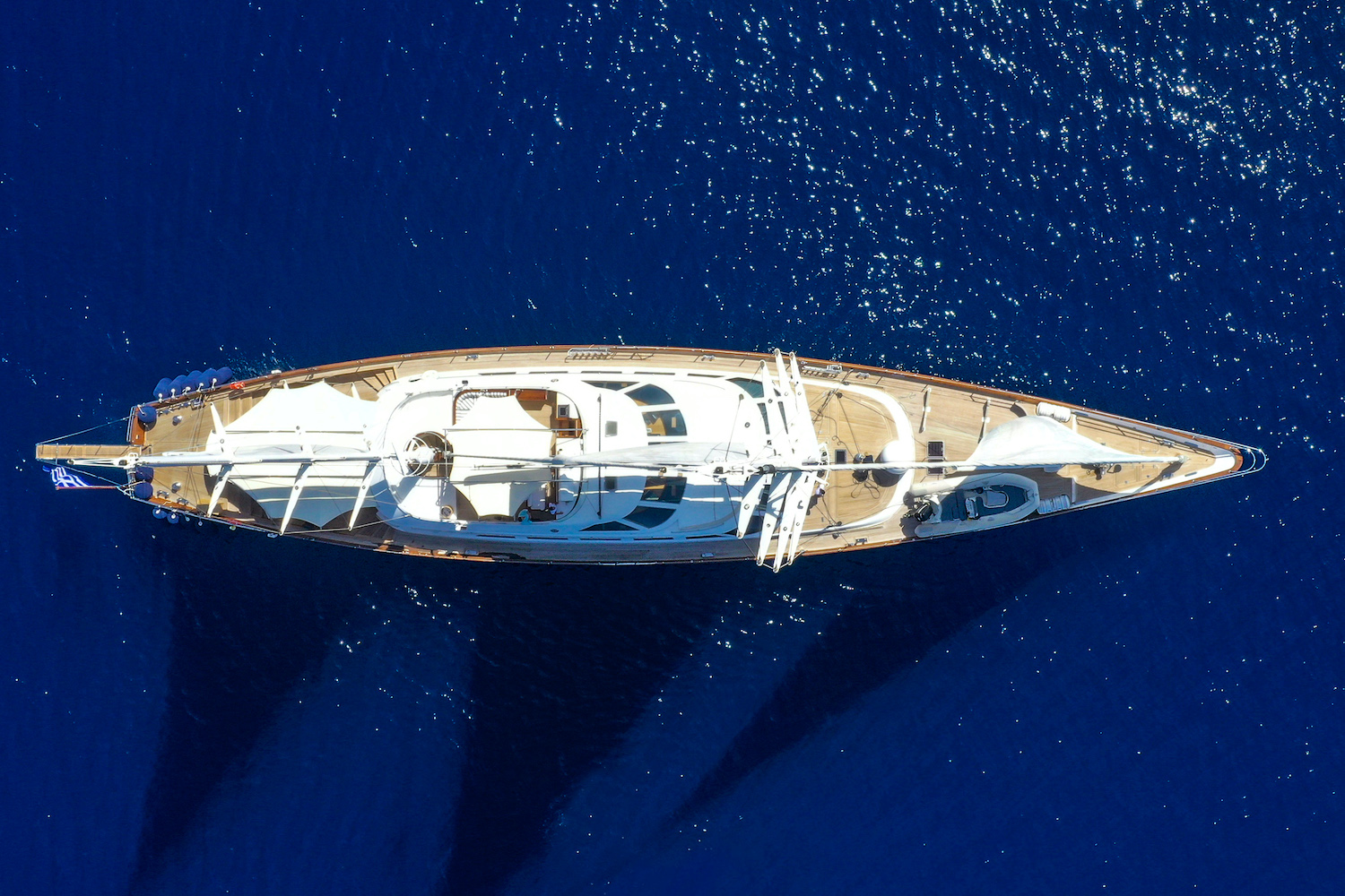 Aerial View Of The Yacht
