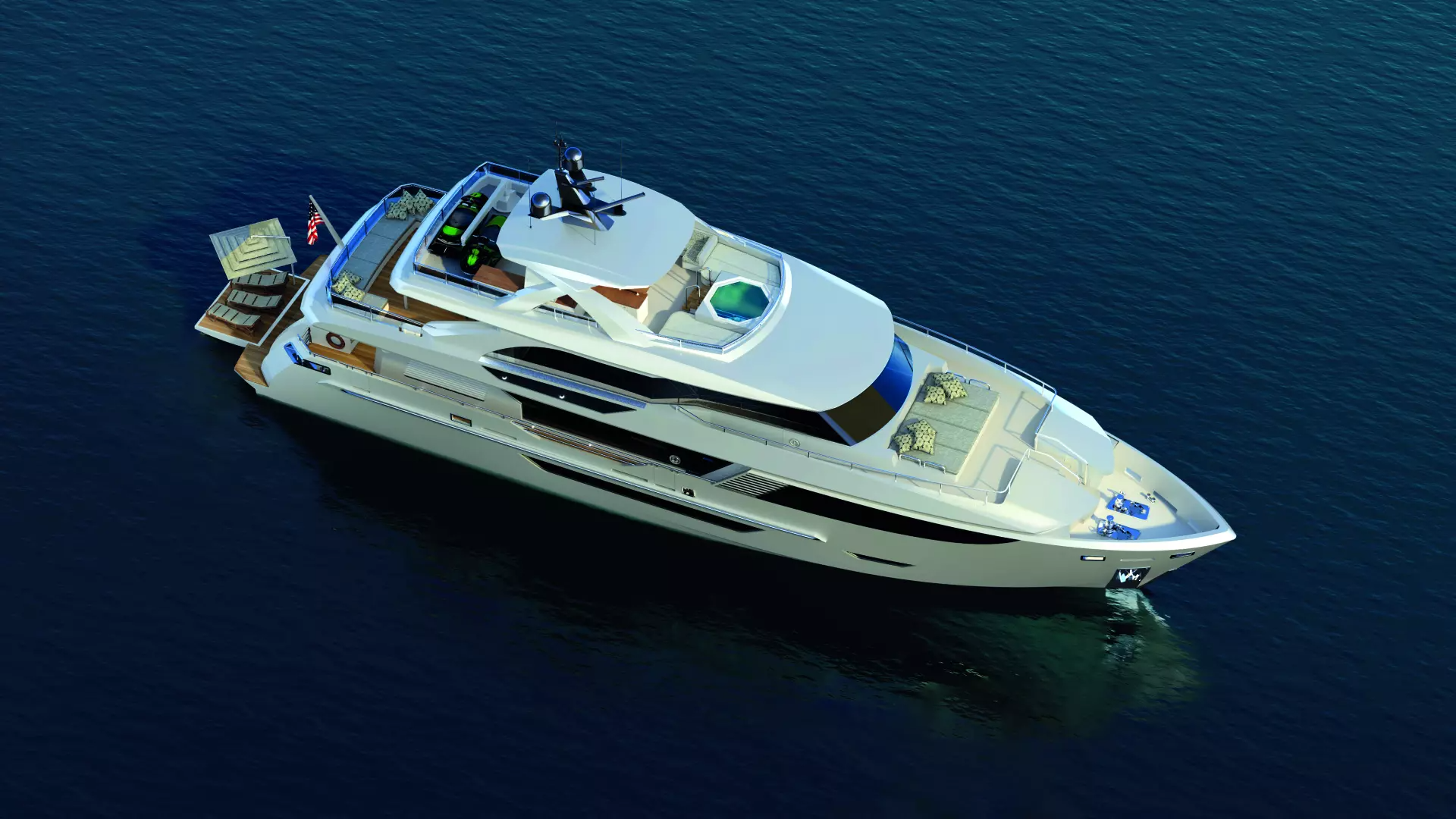 Luxury yacht ROMEO FOXTROT (rendering)