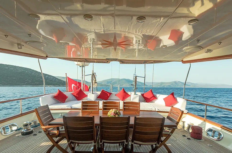 Aft Deck Dining View Aft