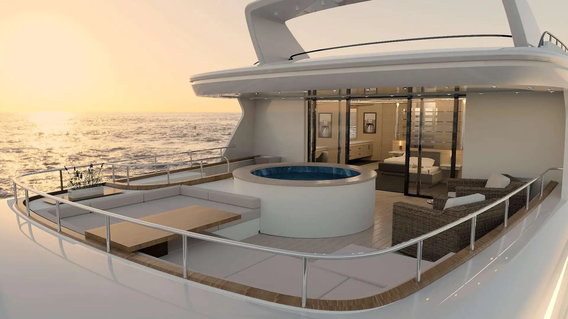 Upper Deck Aft - Masters Suite Private Terrace
