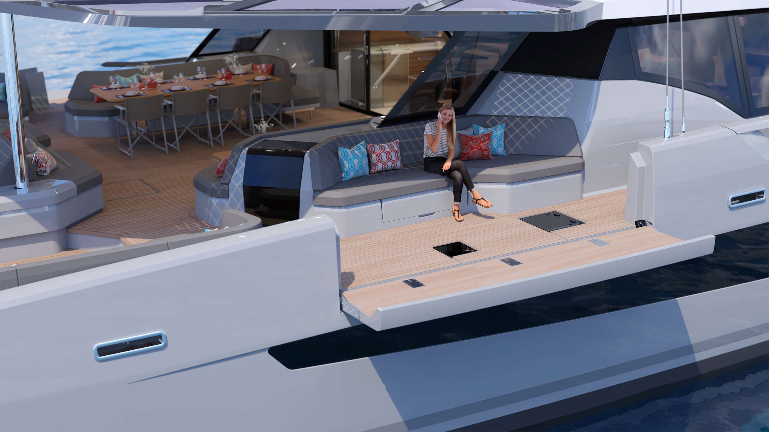 Fold Out Terrace - Main Deck Aft (rendering)