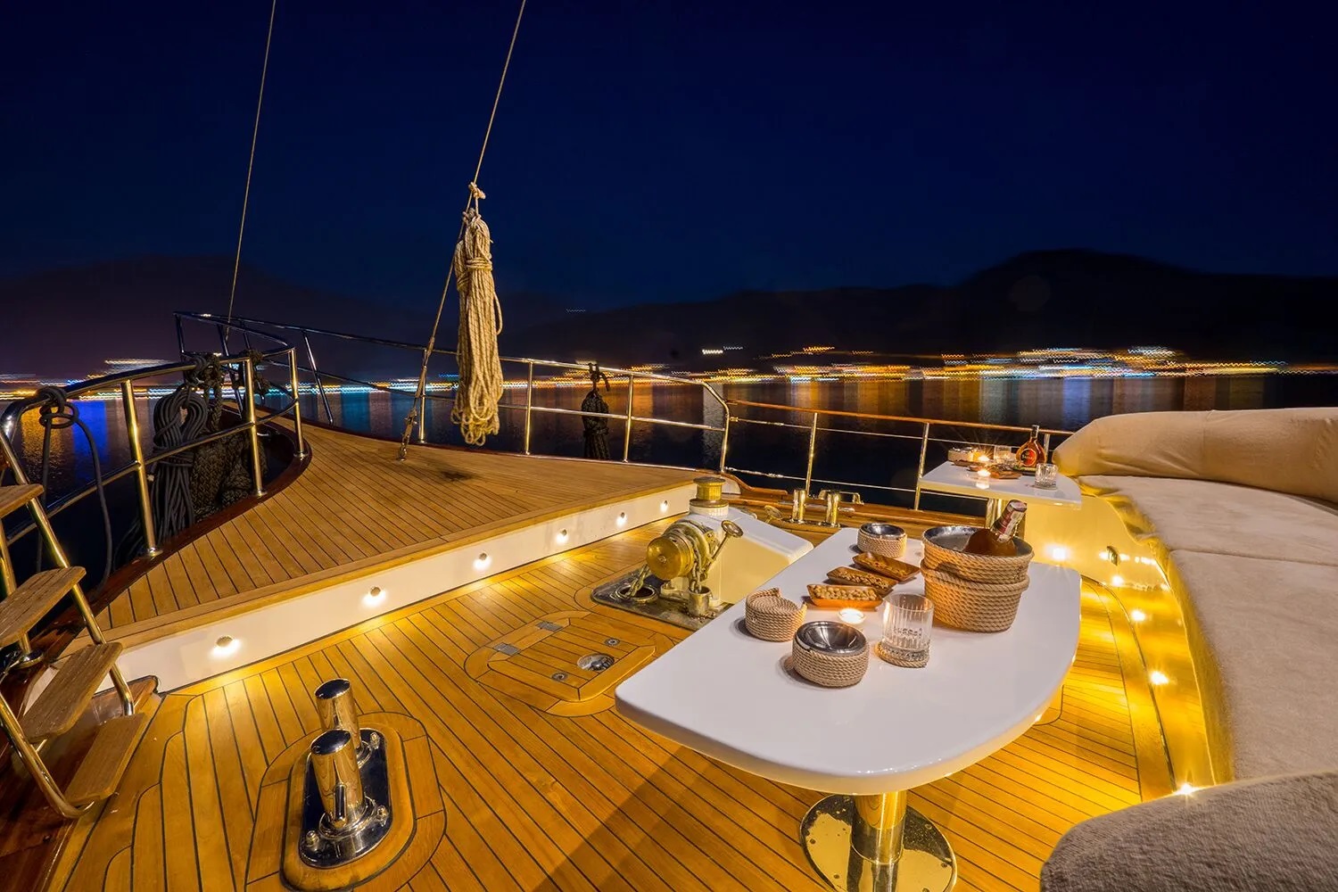 Foredeck Lounge At Night