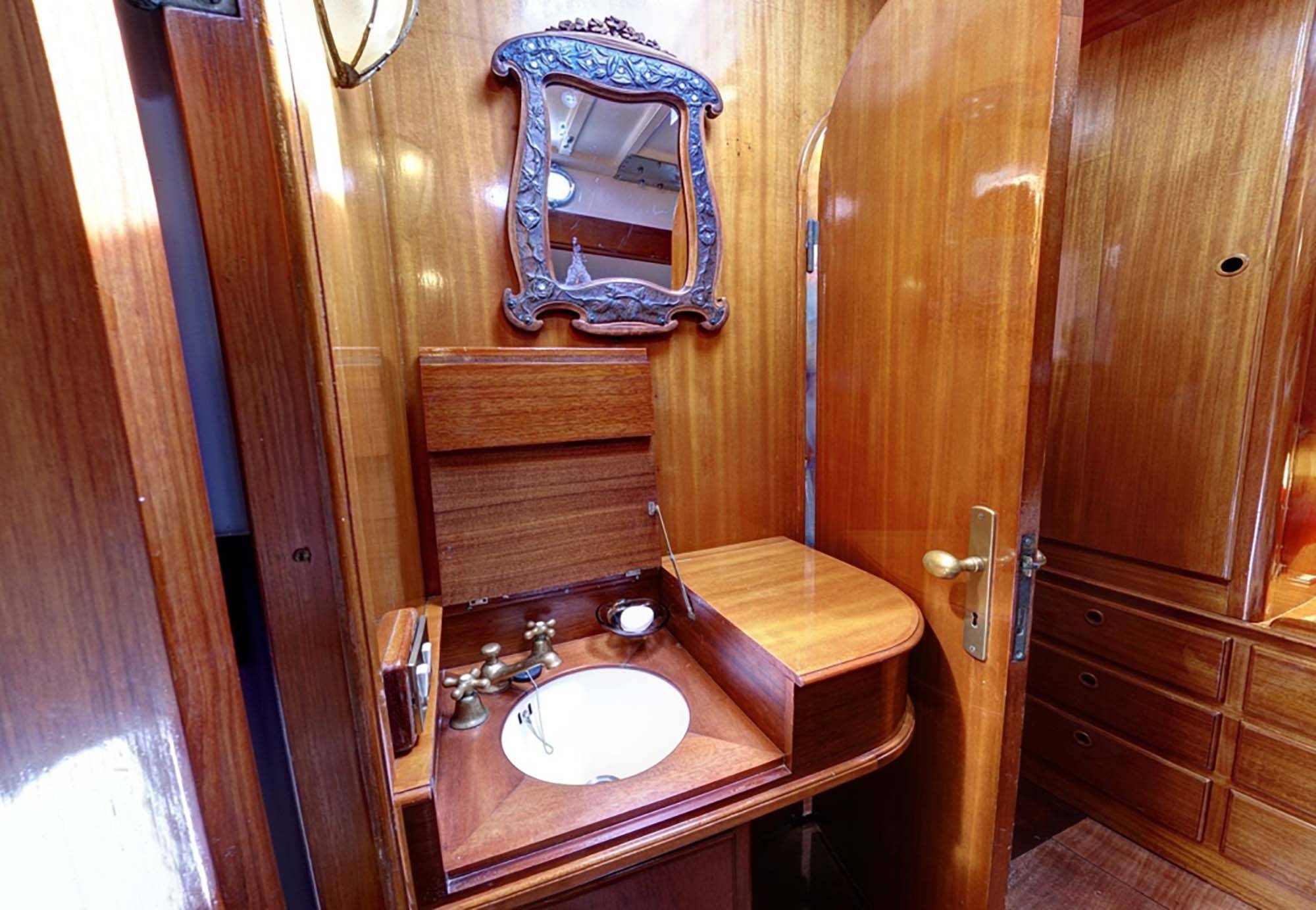 Timeless bathrooms onboard