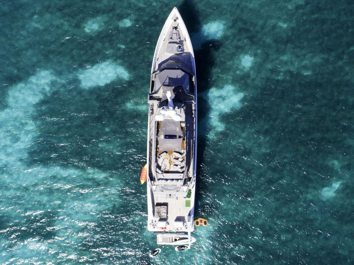 53 Meter Oceanfast Yacht - Aerial View