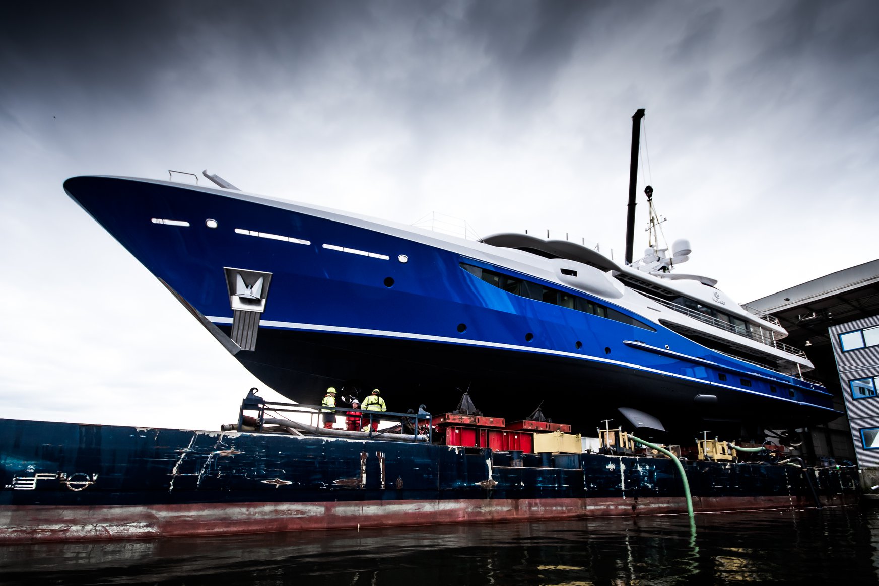 AMELS 55M SUPERYACHT At Her Launch