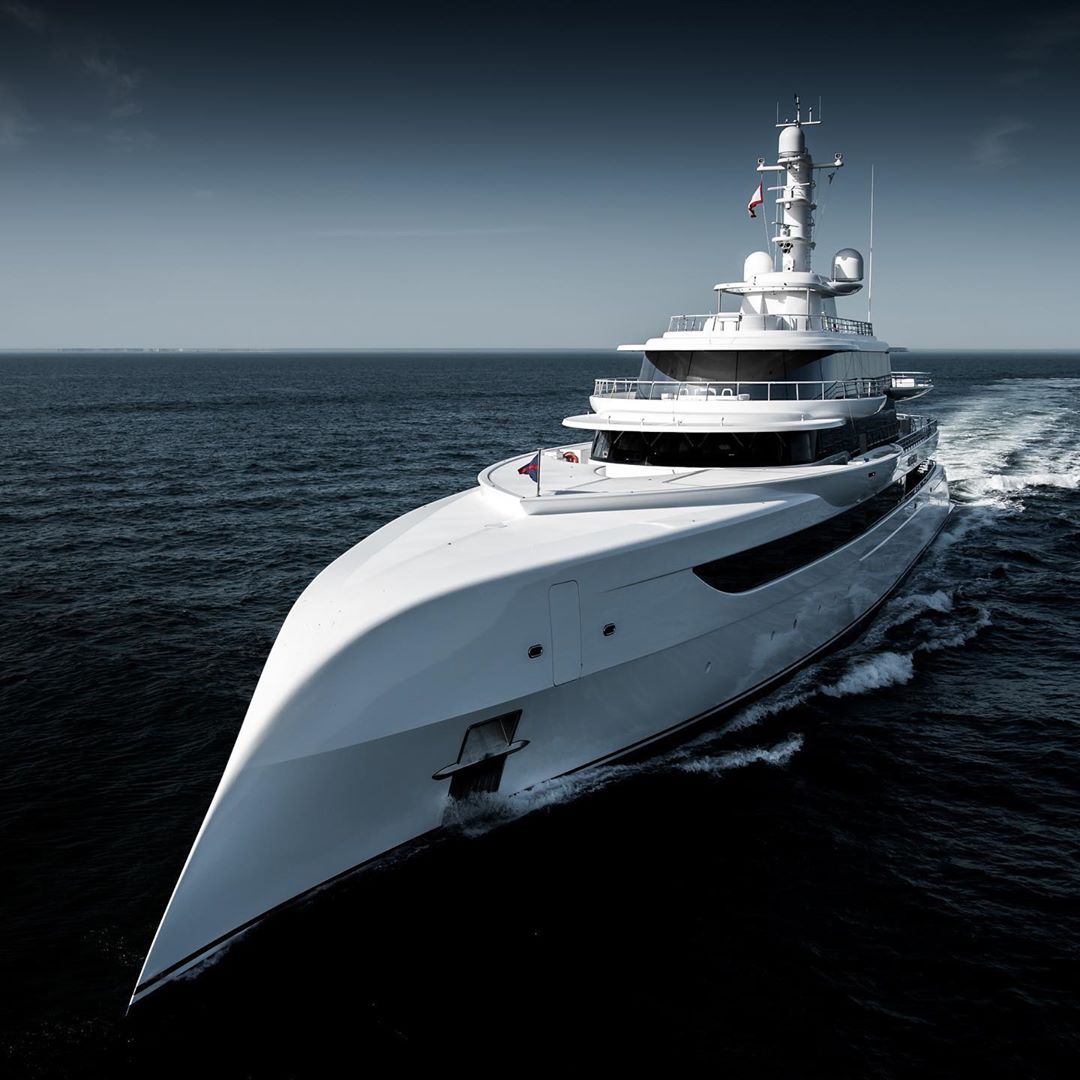 Abeking And Rasmussen 80m Superyacht Captured On Sea Trials In The North Sea