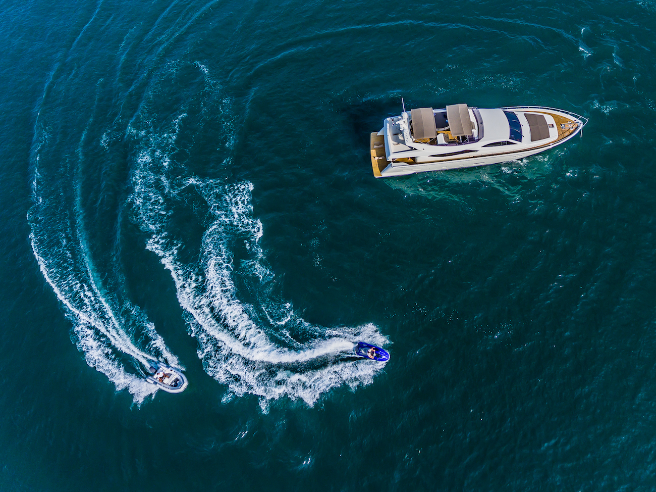 Aerial With Tender And Jetski
