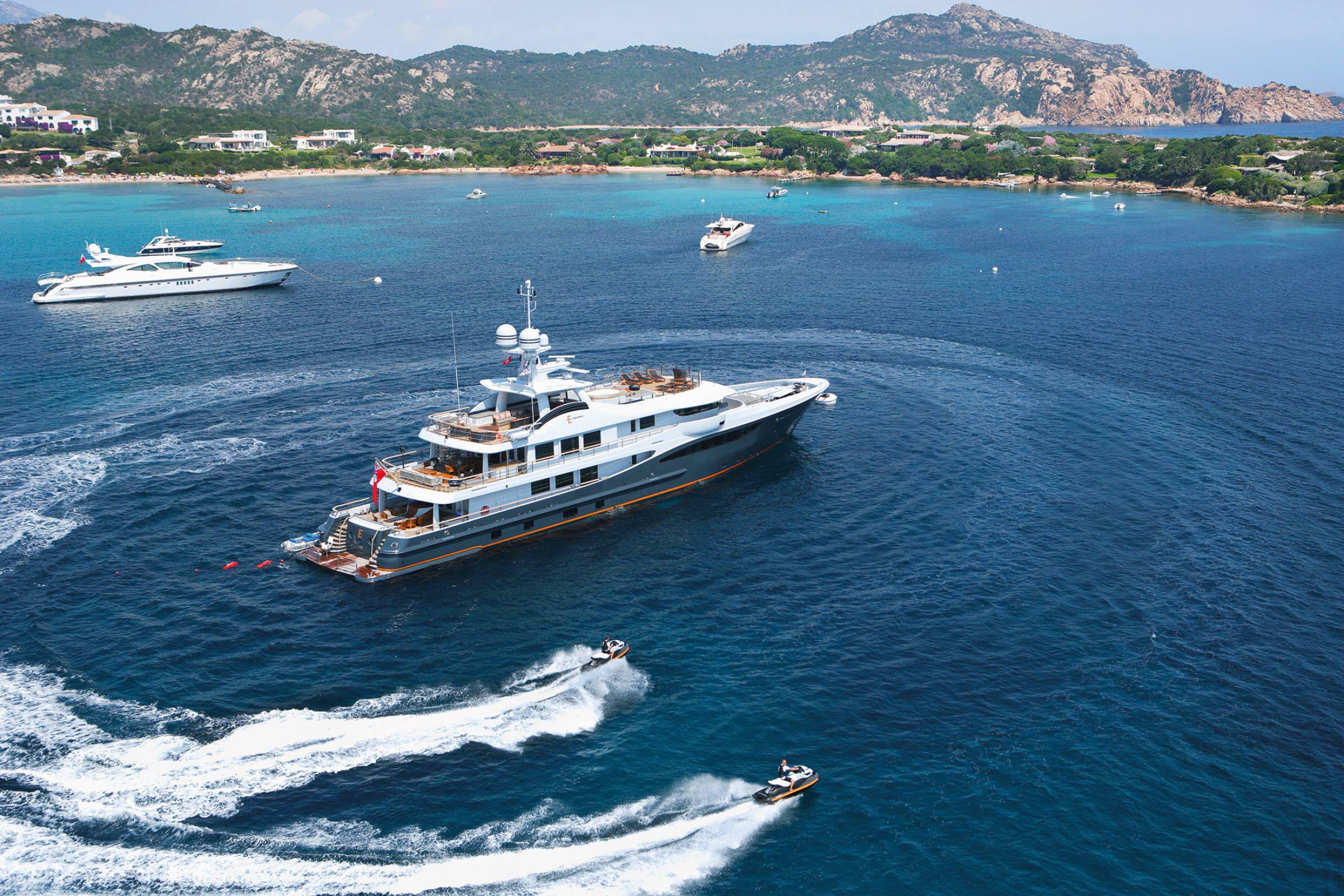 Amels 180 Yacht - Moored In The Mediterranean