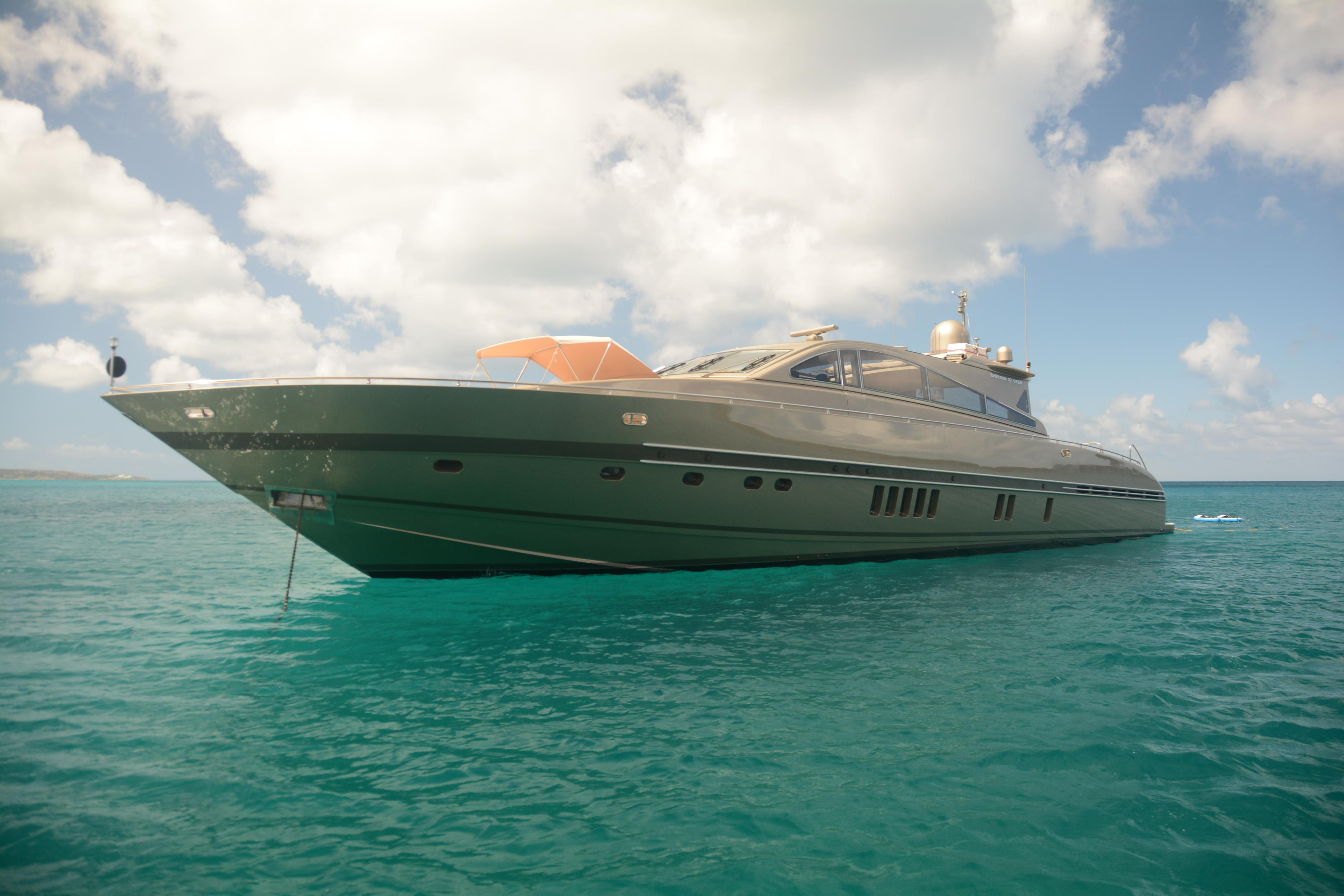 LEOPARD motor yacht TENDER TO - Anchored In The Caribbean