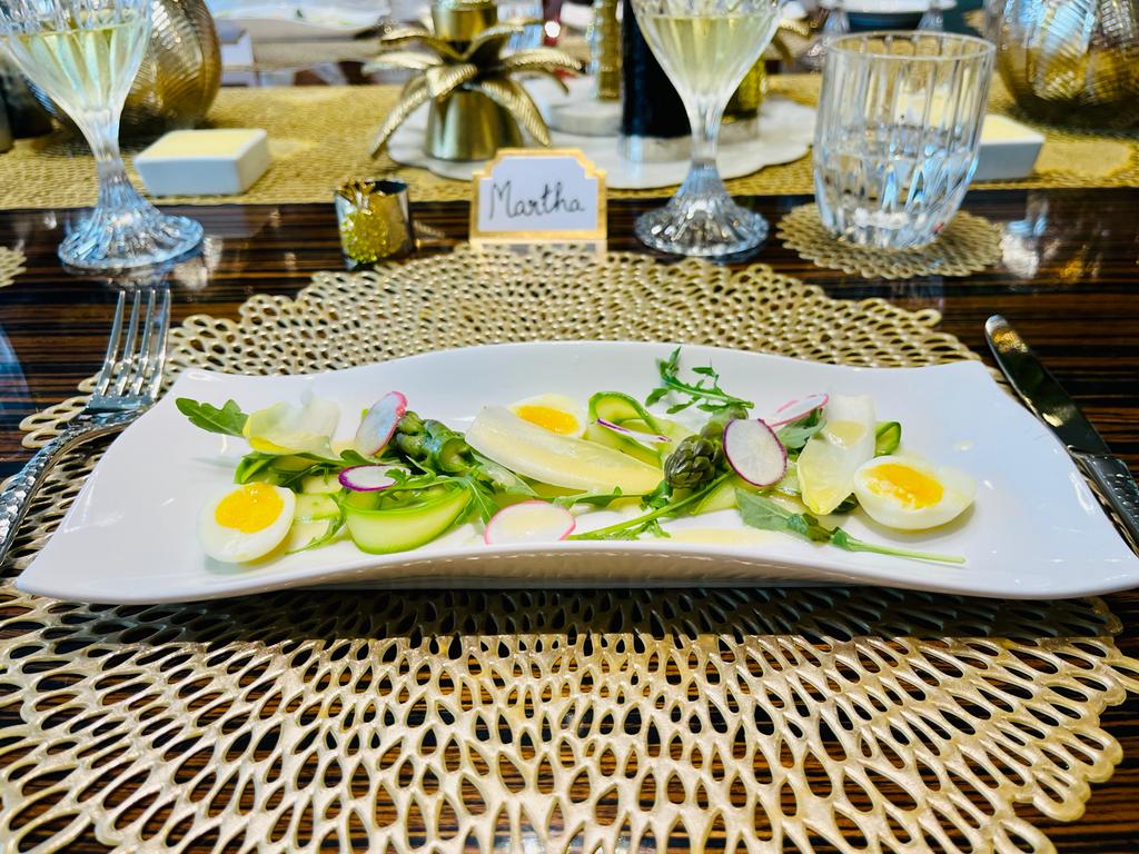 Asparagus Salad With Quail Eggs