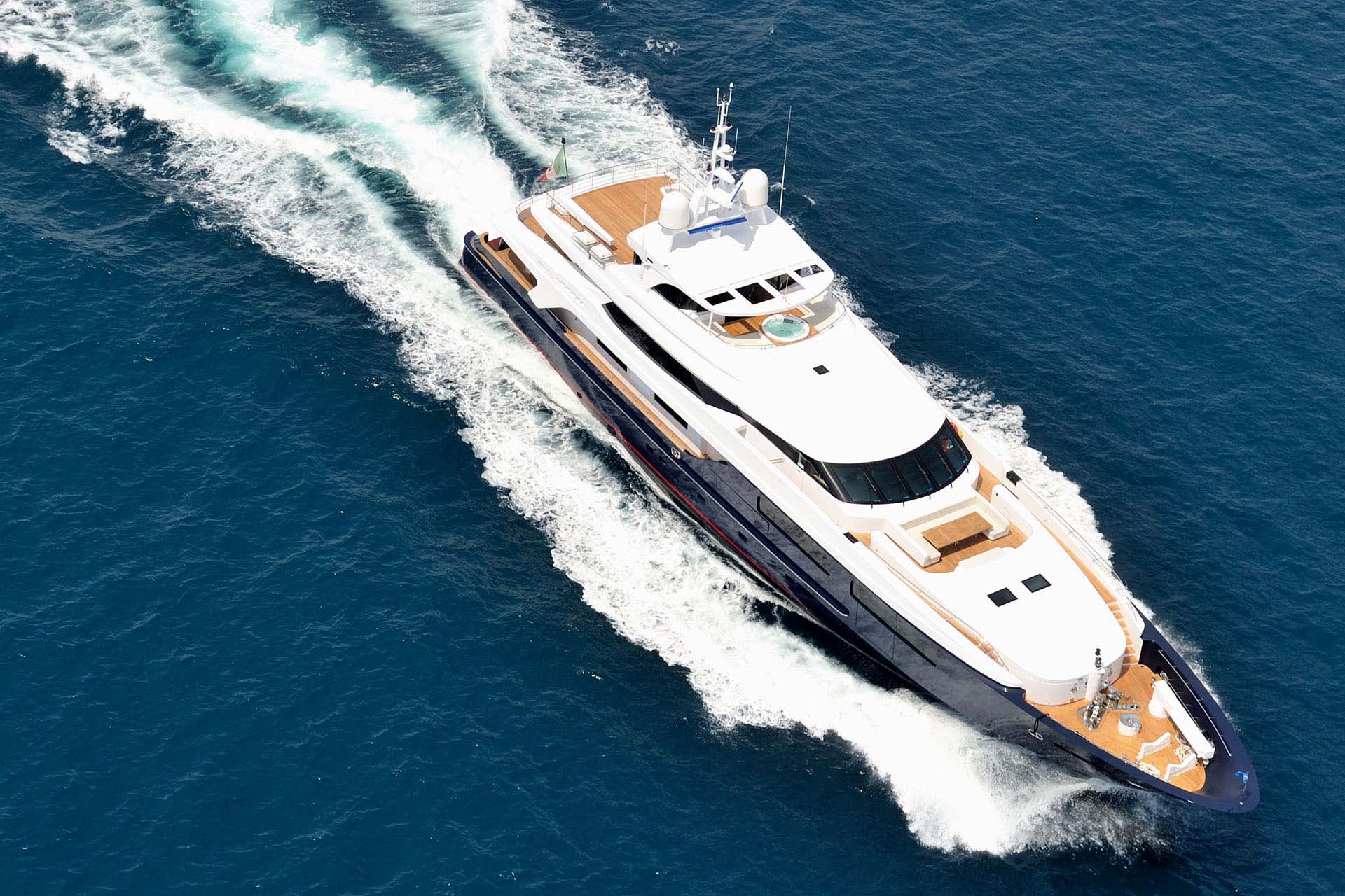 Baglietto Motor Yacht From Above 