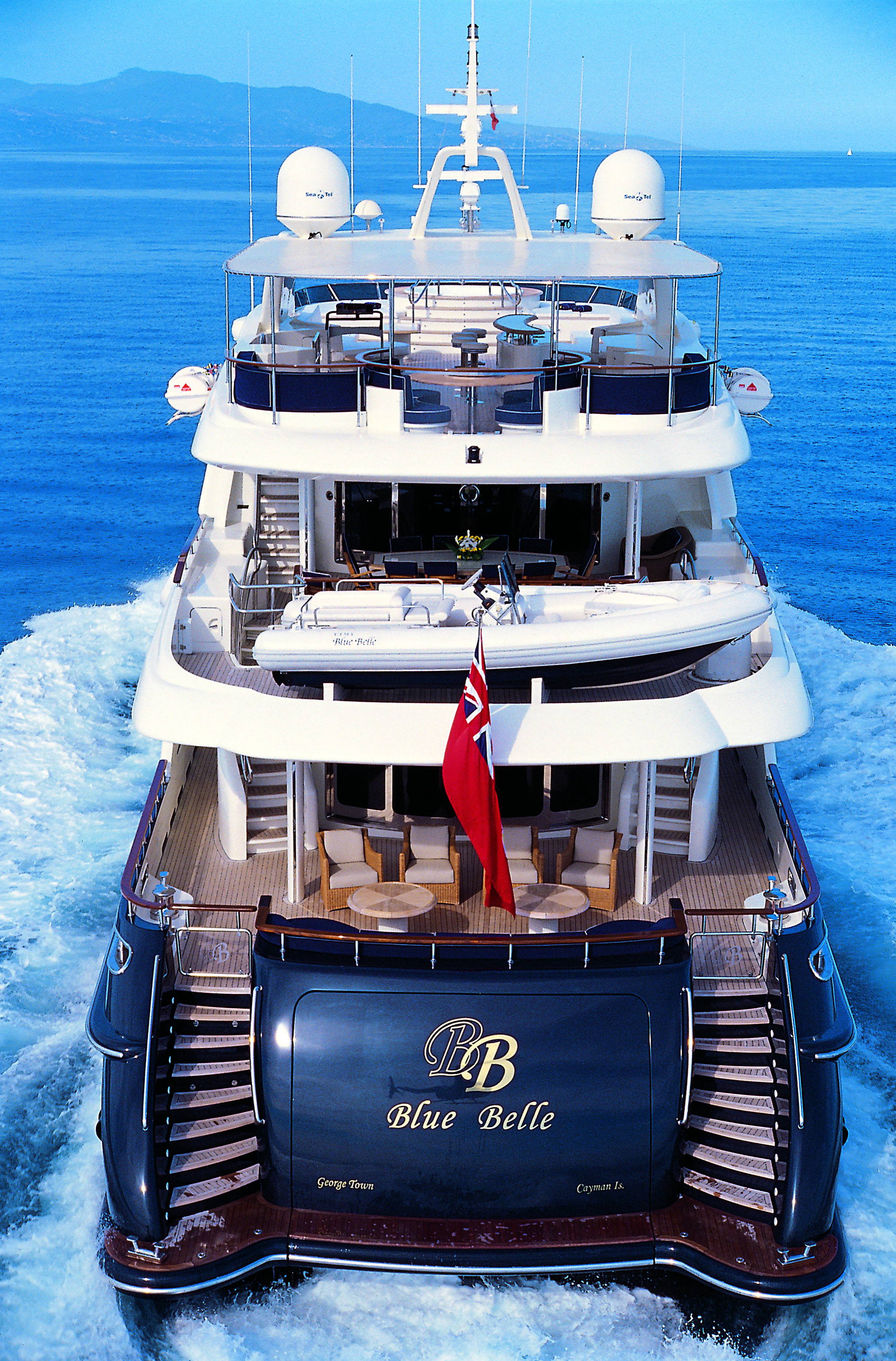 Blue Breeze Aft Shot With Stairs And Aft Decks