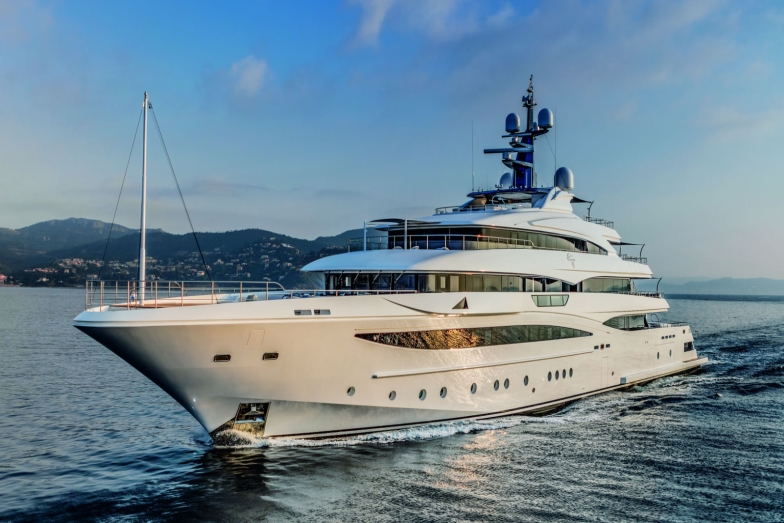 CRN Yacht Of 74 Metres Profile View
