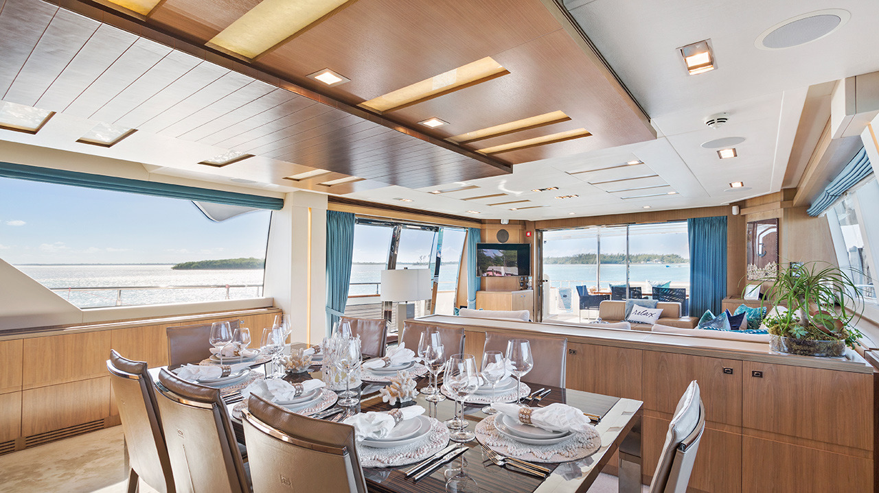 Dining And Salon Looking Aft